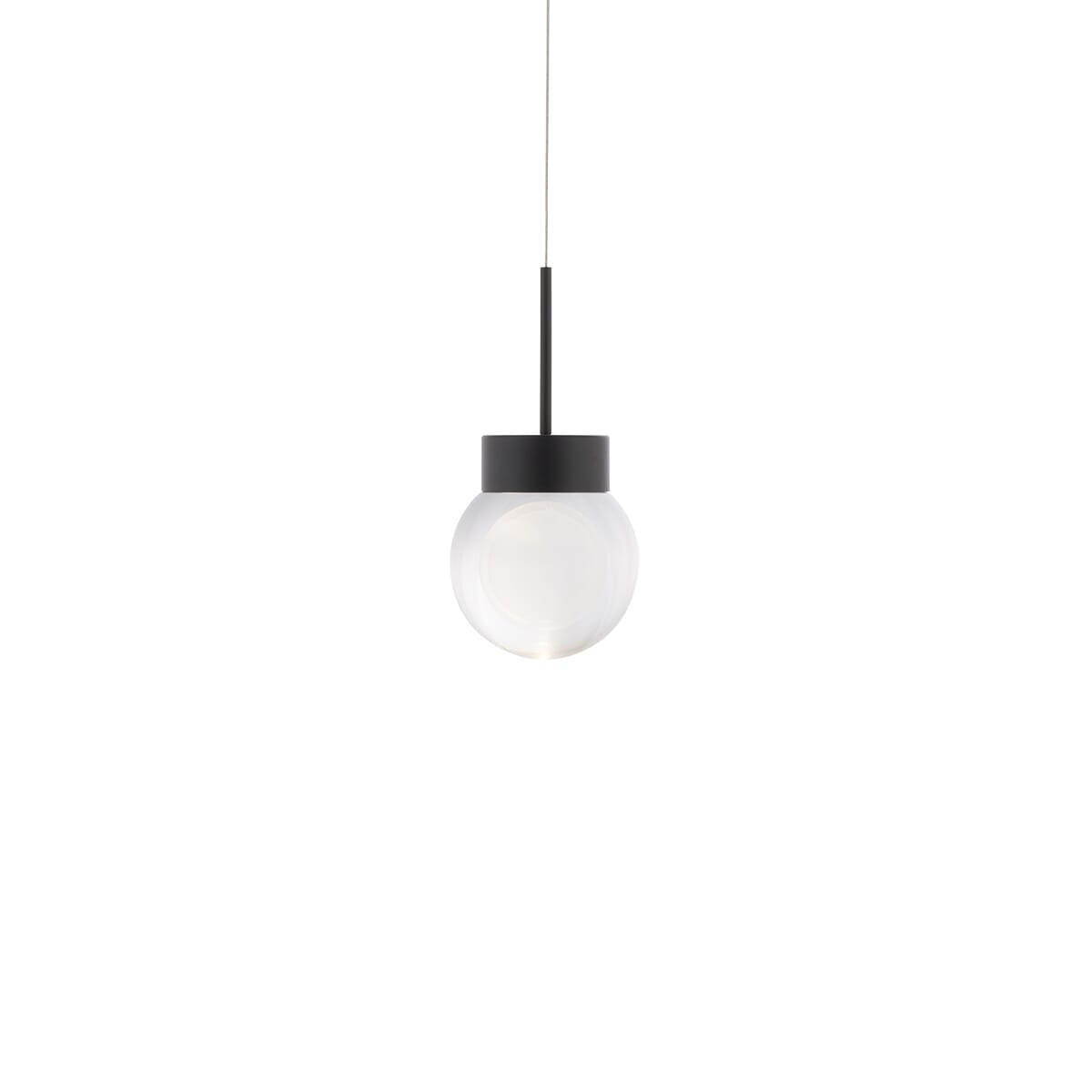 Modern Forms Double Bubble Pendant Light in Black - PD-82006-BK