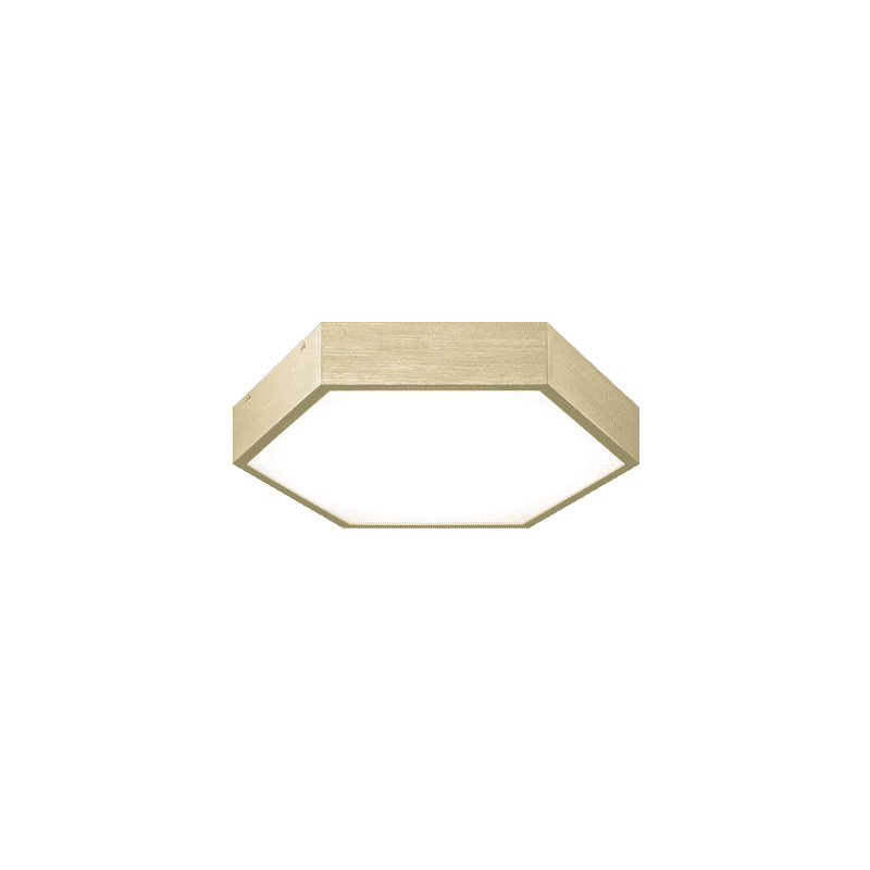 Matteo Hexol 1-Light Ceiling Light In Oxidized Gold
