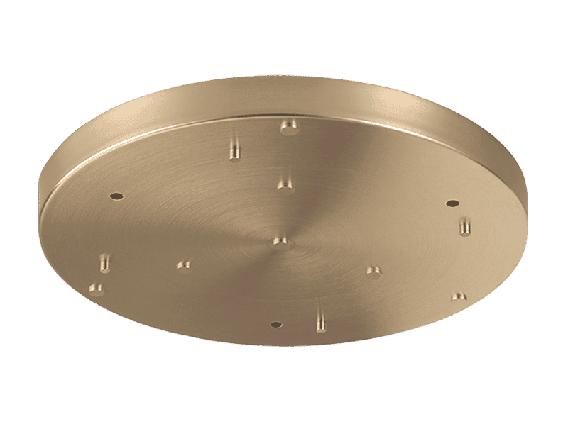 Matteo Multi Ceiling Canopy (Line Voltage) Lighting Accessory In Oxidized Rose