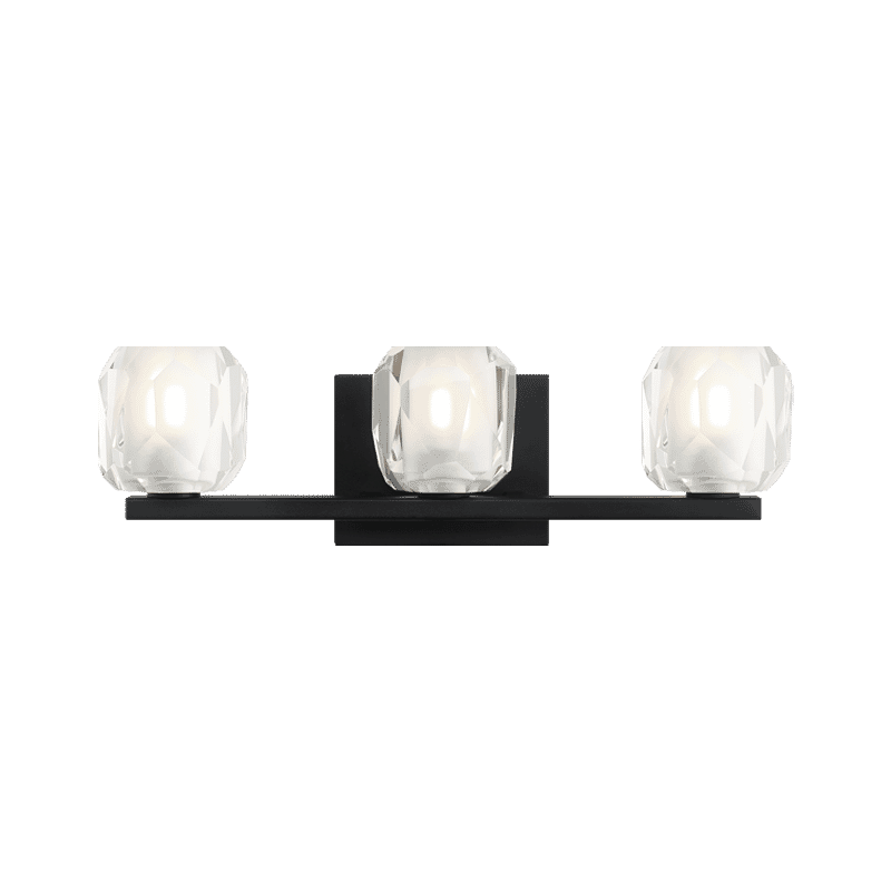 Matteo Carleton 3-Light Wall Sconce In Matte Black