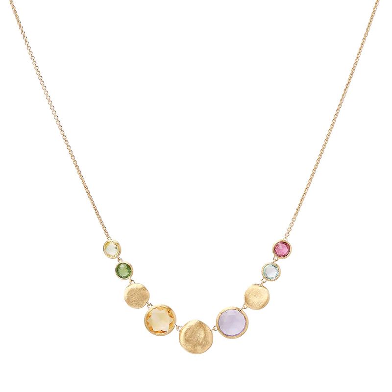 Marco Bicego Mixed Gemstone Yellow Gold Necklace | Jaipur Collection