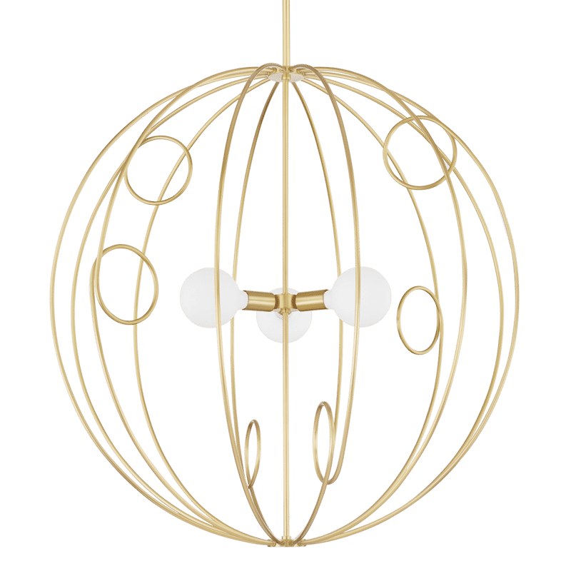 Mitzi Alanis Pendant Light in Aged Brass