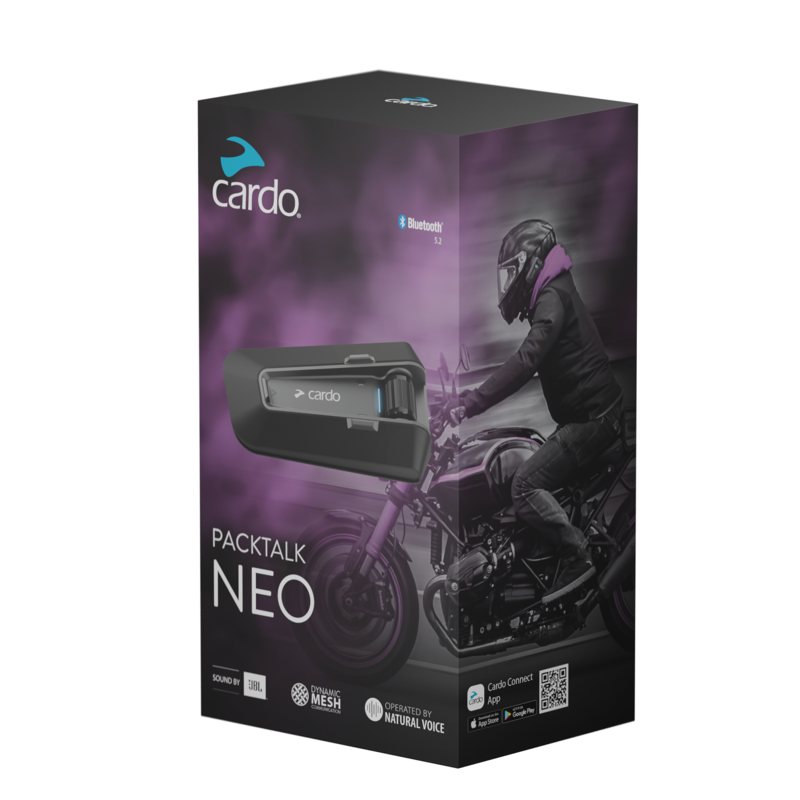 Cardo Packtalk Neo Single Bluetooth Communication System Size