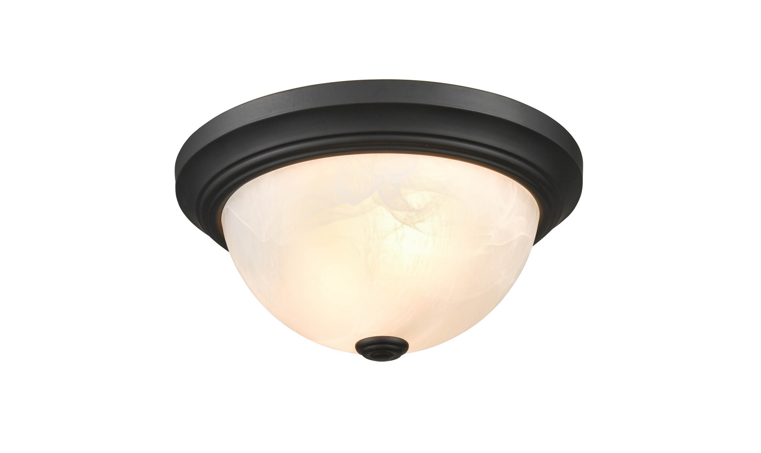 Millennium 2-Light Ceiling Light in Matte Black
