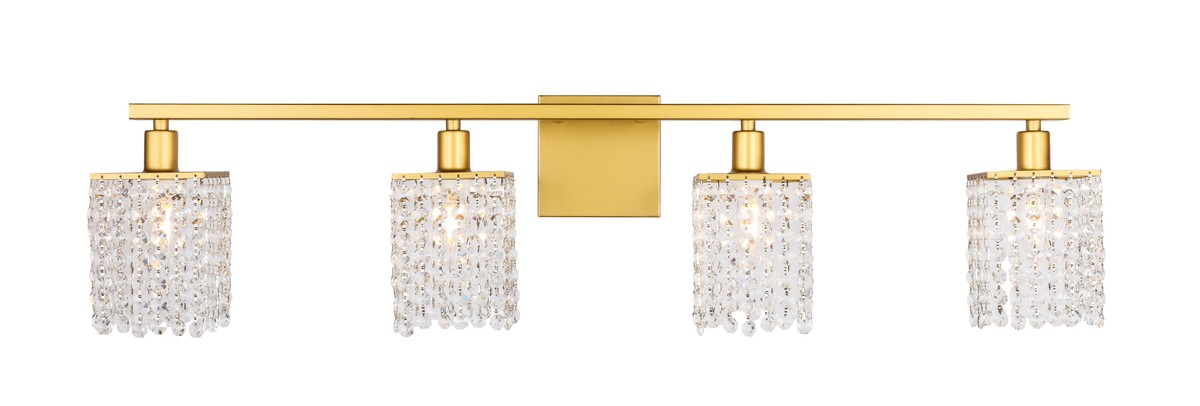 Phineas 4-Light Wall Sconce in Brass