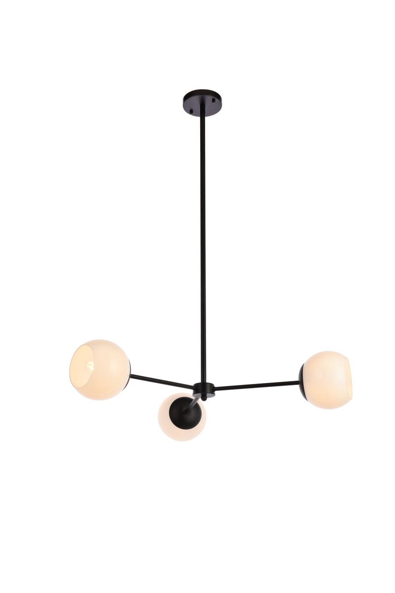 Briggs 3-Light Pendant in black