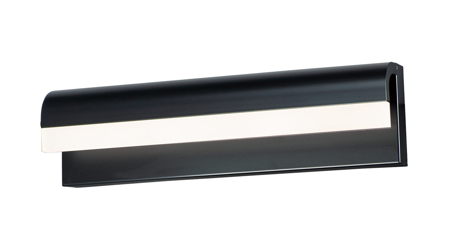 Waterfall 1-Light LED Bathroom Vanity Light Vanity in Black