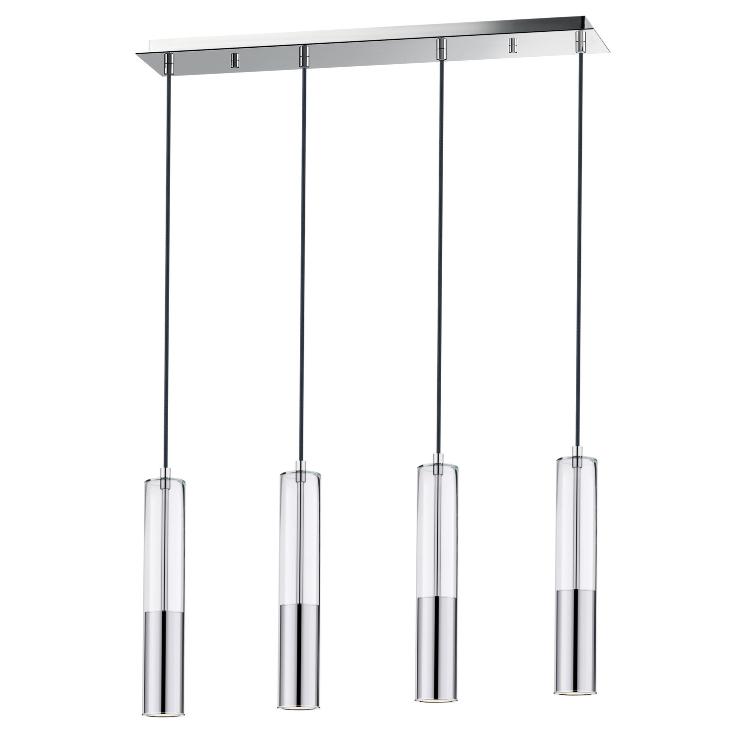 Torch 4-Light LED Linear Pendant in Polished Chrome