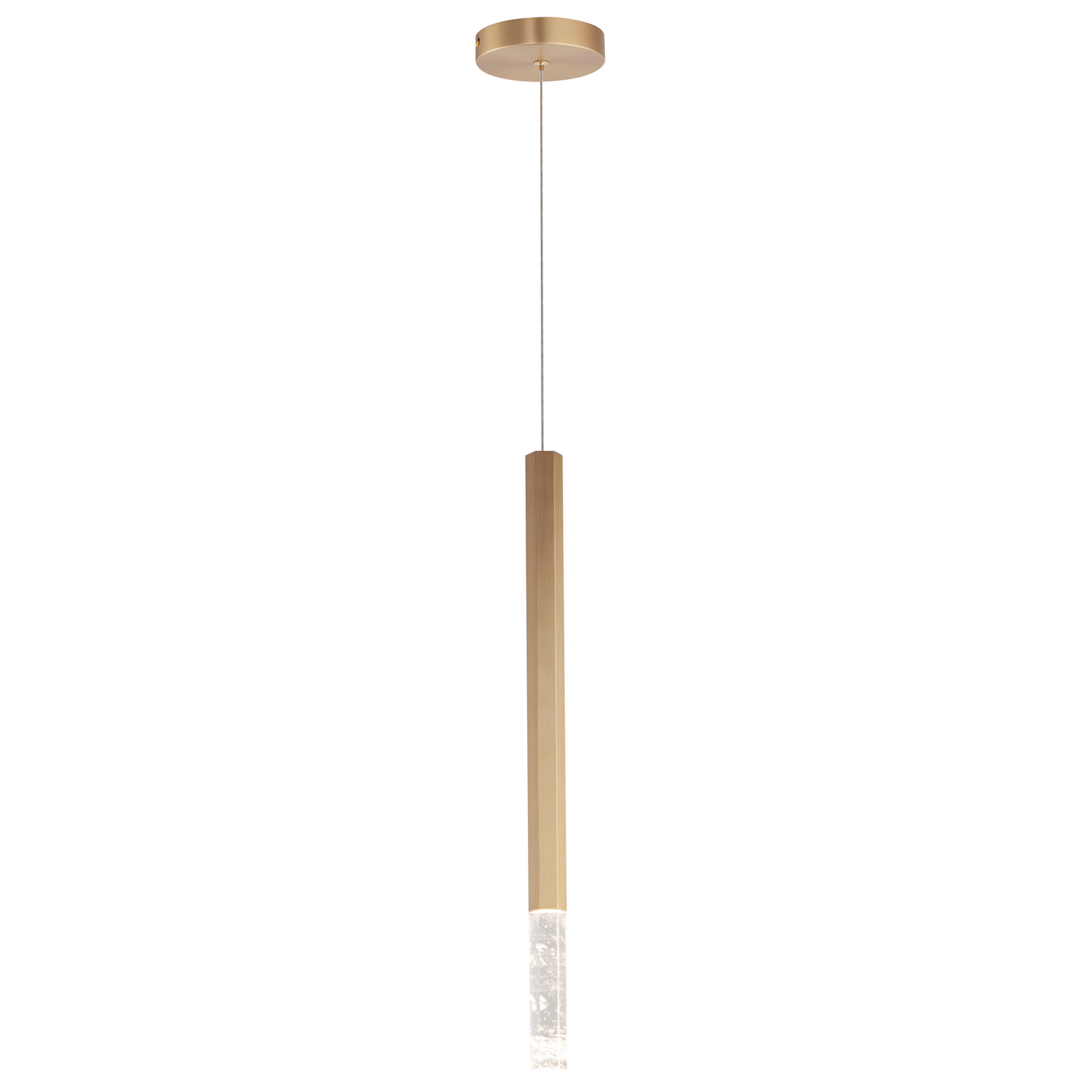 Diaphane 1-Light LED Pendant in Gold
