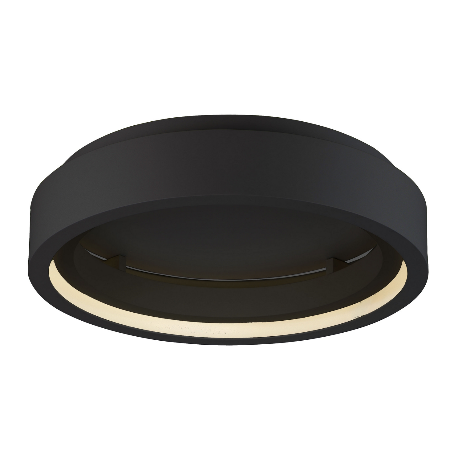 iCorona WiZ 1-Light LED Flush Mount in Black