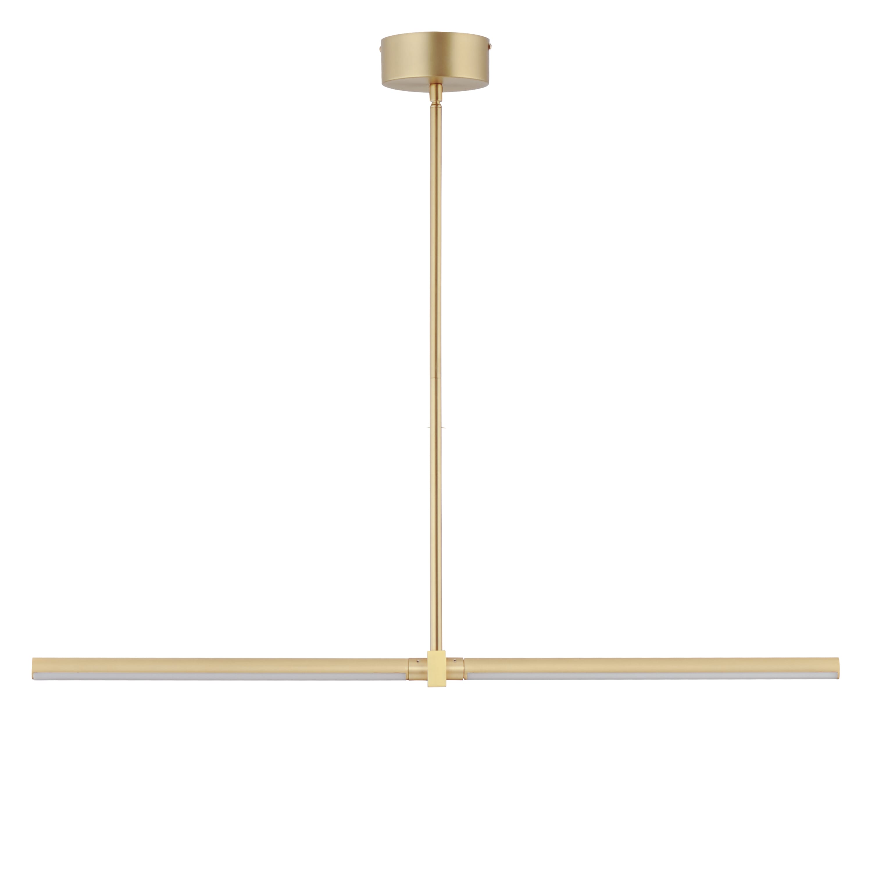 ET2 Lighting Dorian 2-Light Linear Pendant in Gold