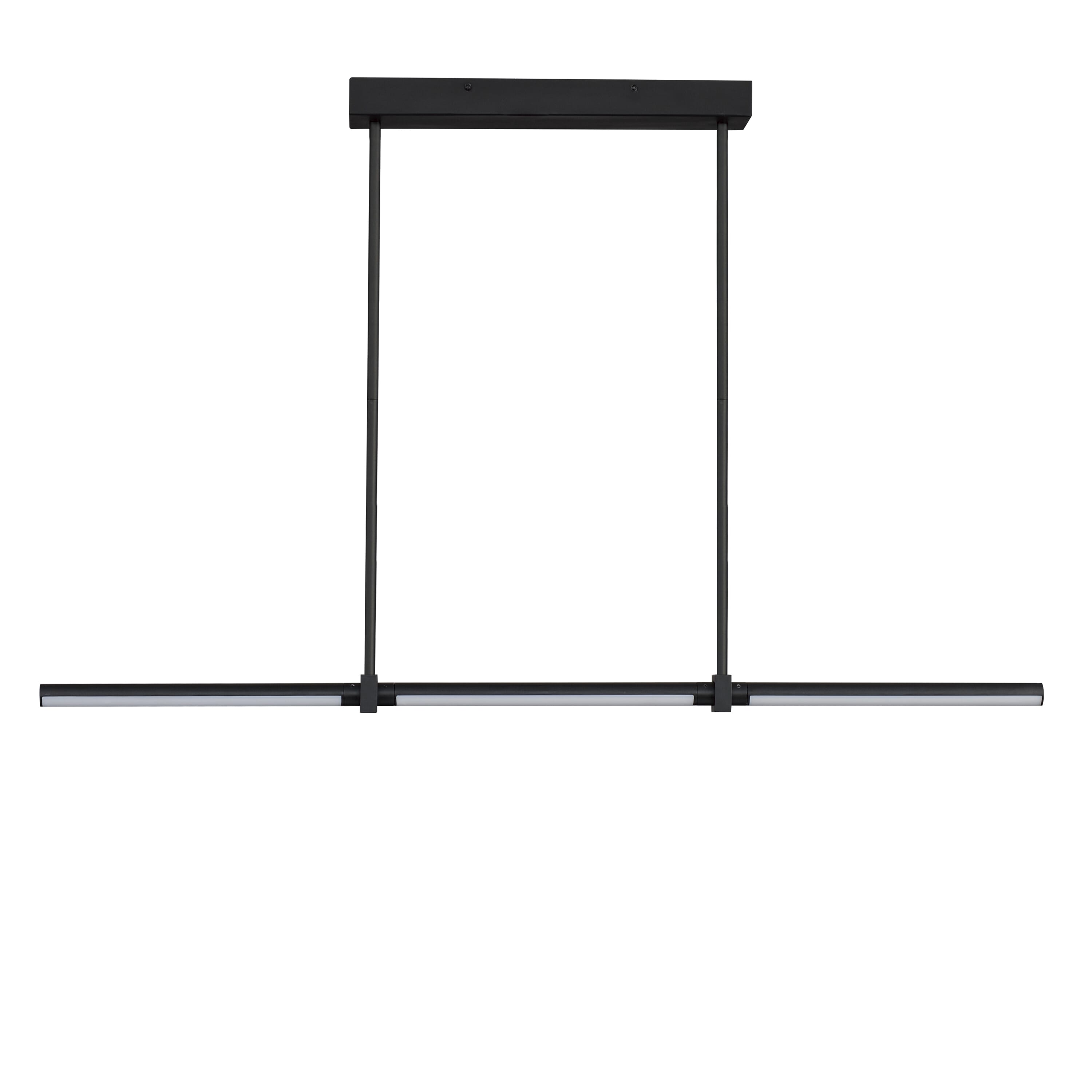 ET2 Lighting Dorian 3-Light Linear Pendant in Black