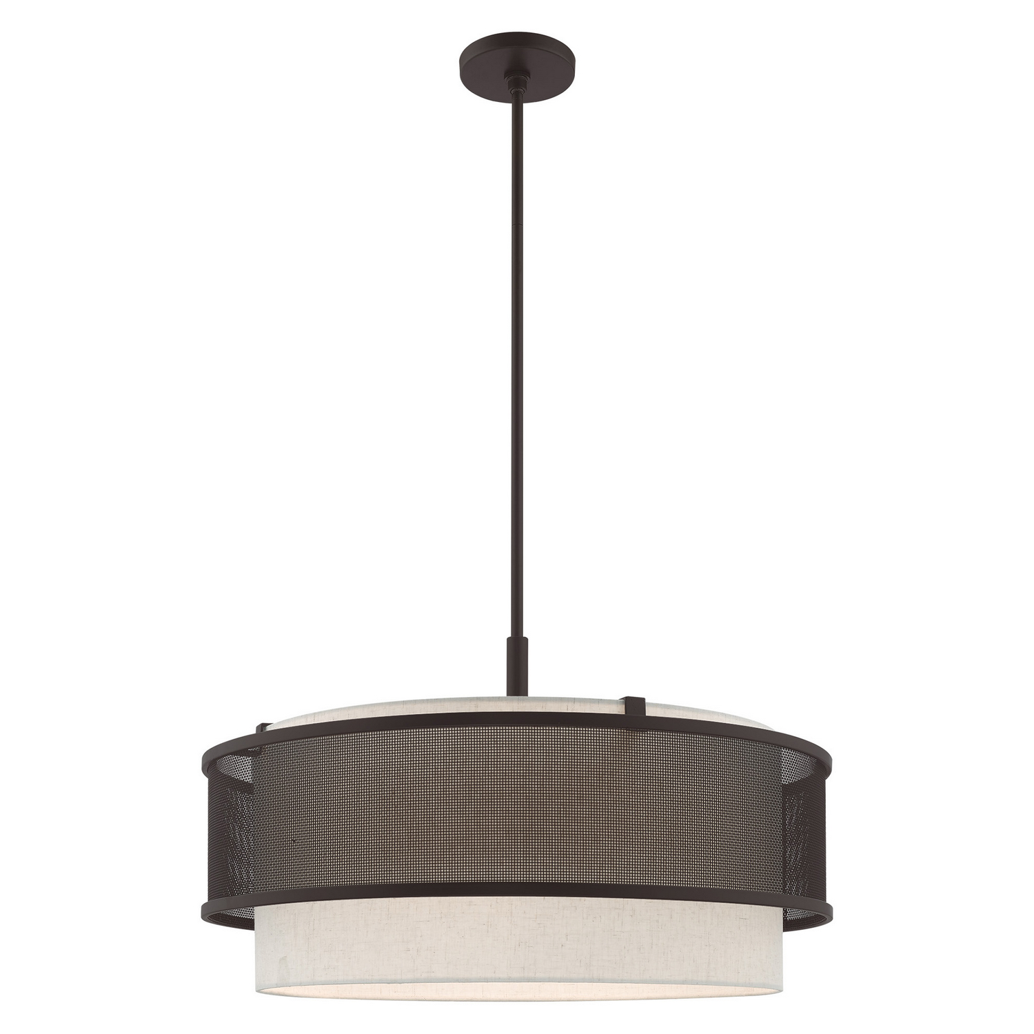 Braddock 4-Light Pendant in Bronze