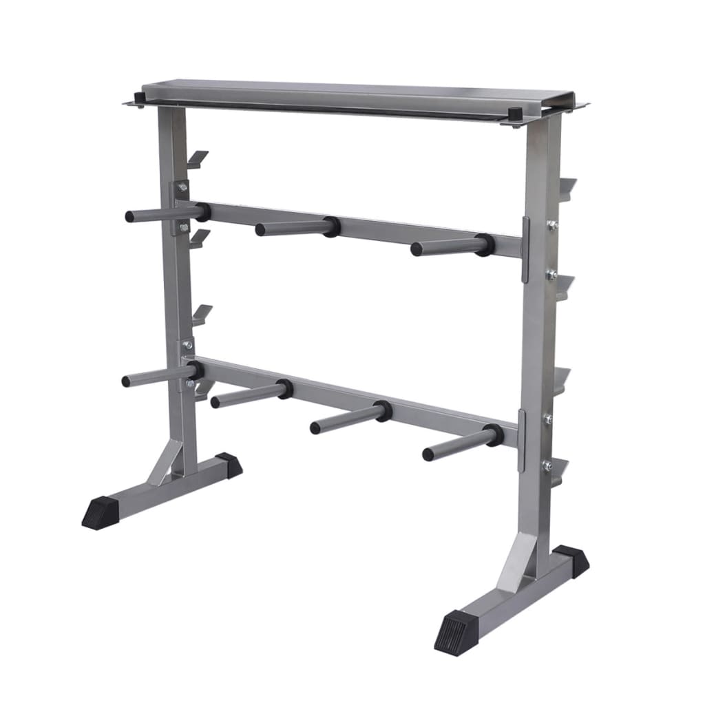 vidaXL Dumbbell Barbell Rack