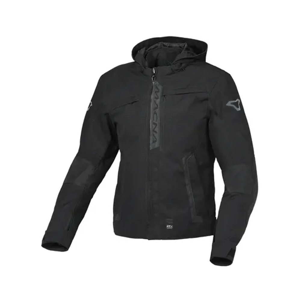 Macna Riggor Textile Waterproof Jacket Black Size M