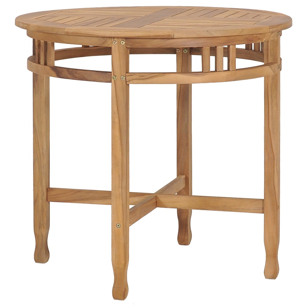 vidaXL Dining Table Ã 31.5" Solid Teak Wood