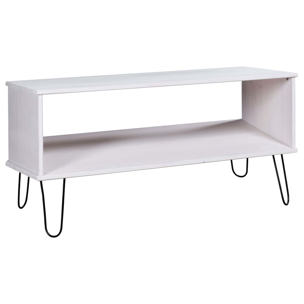 vidaXL Coffee Table New York White Solid Pine Wood