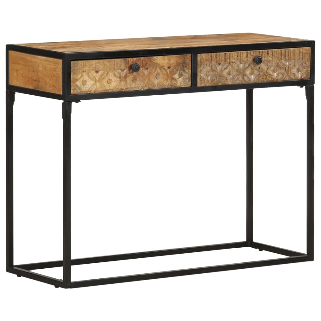 vidaXL Console Table 39.4"x13.8"x29.5" Solid Mango Wood