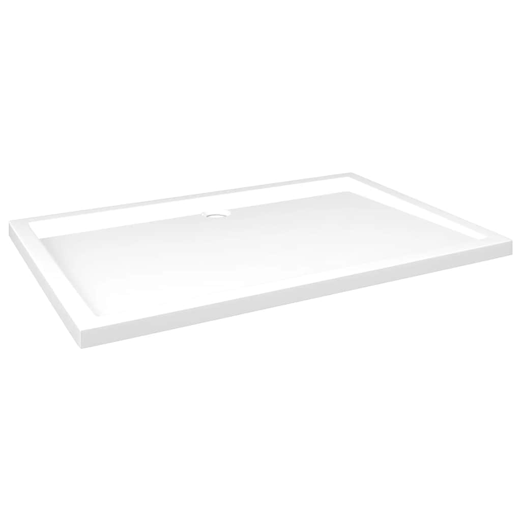 vidaXL Rectangular ABS Shower Base Tray White 31.5"x47.2"