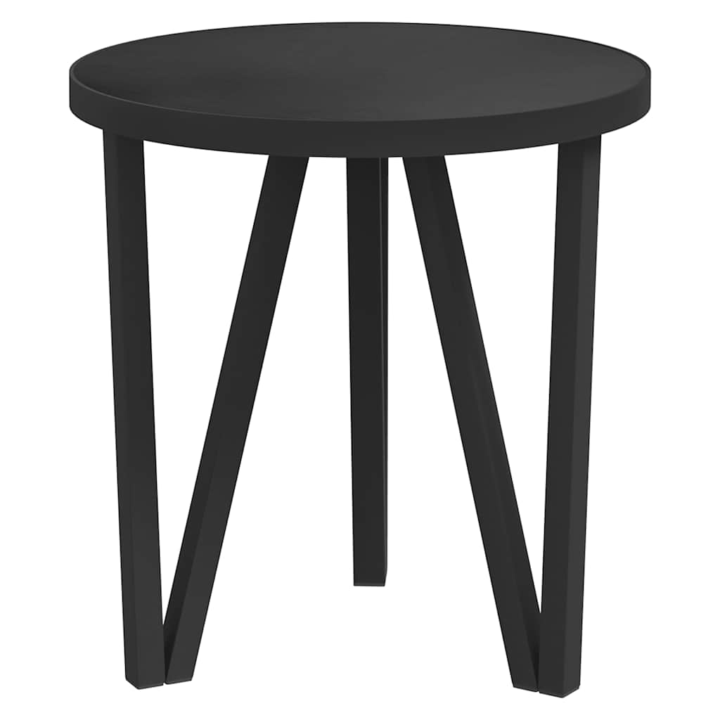 vidaXL Tea Table Black Ã13.8" MDF