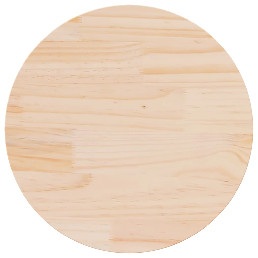 vidaXL Table Top Ã23.6"x1" Solid Wood Pine
