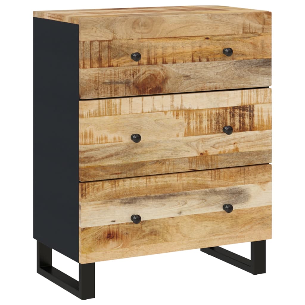 vidaXL Sideboard 23.6"x13"x29.5" Solid Wood Mango