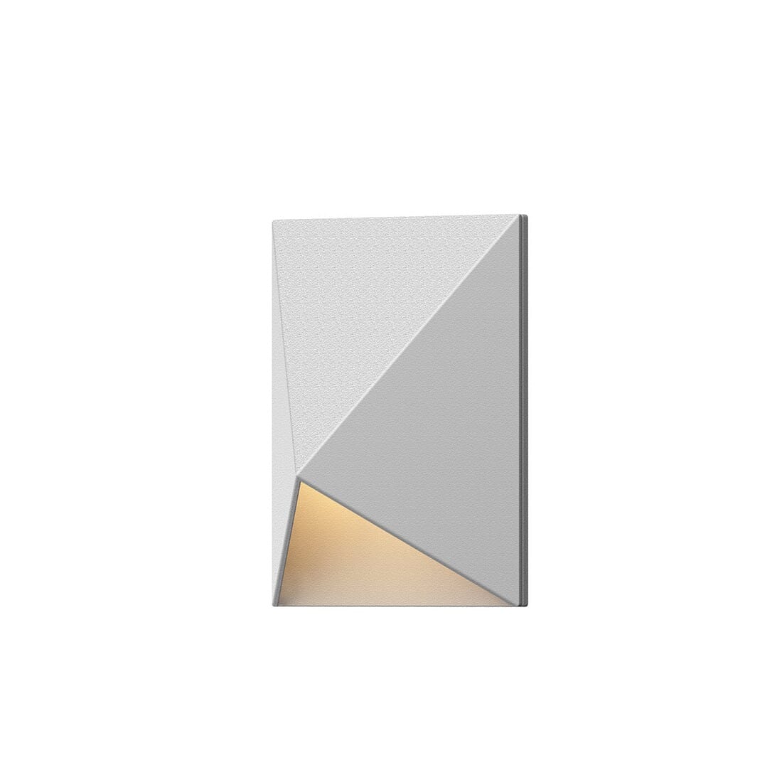 Triform Compact 4.5" LED Wall Sconce in Textured White