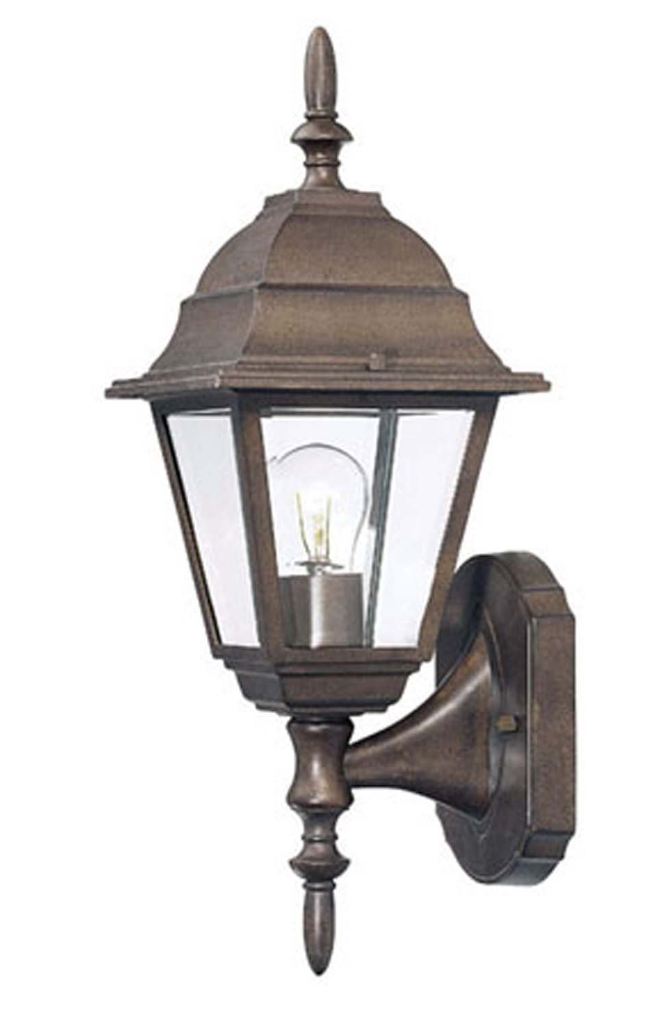 Builder's Choice 1-Light Burled Walnut Wall Light