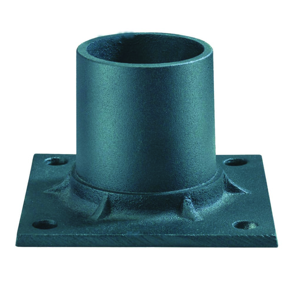 Black Pier Mount For 3-in Posts