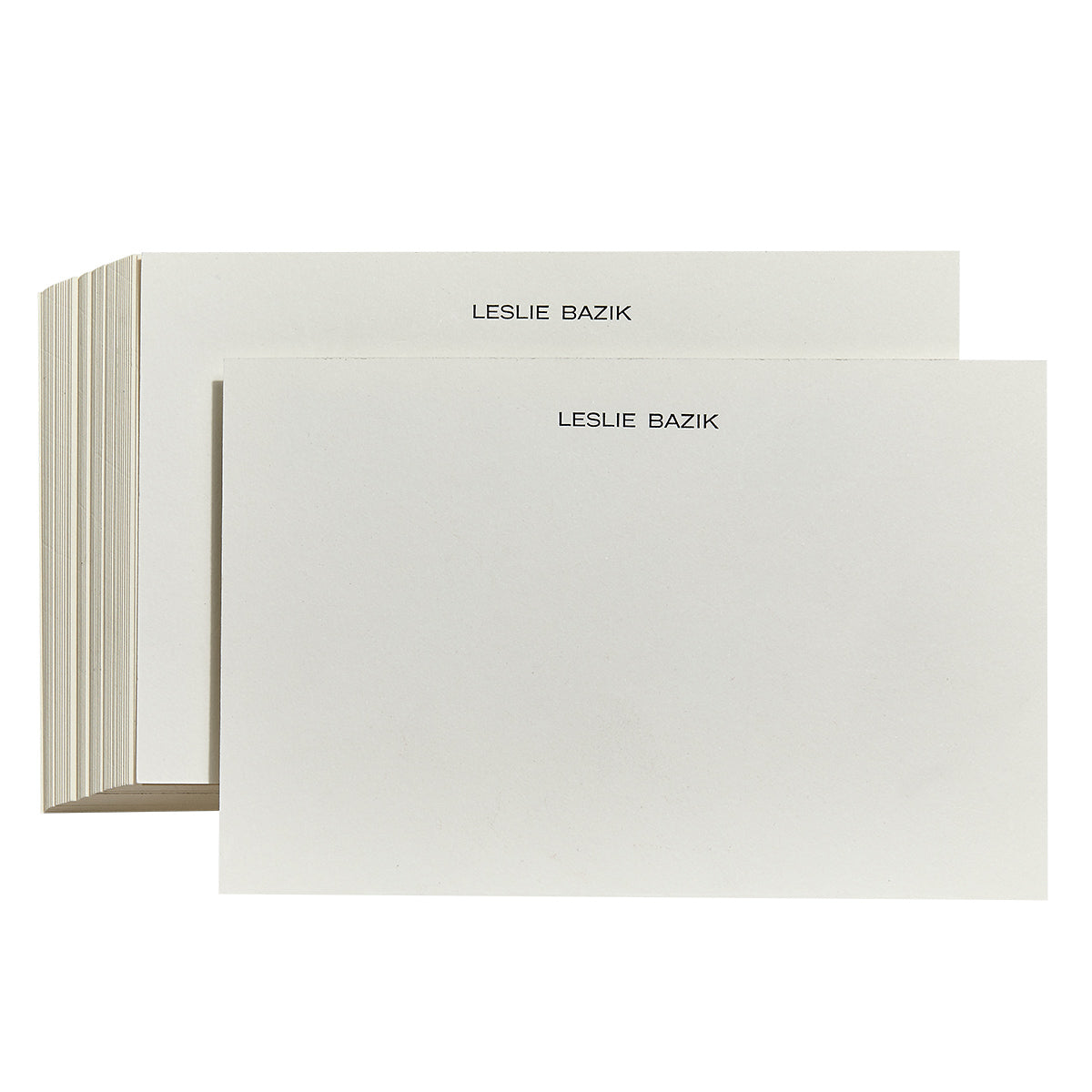 Graphic Image Letterpress Personalized Memo Tray Cards Memo Tray Card Refills