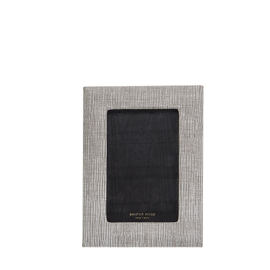 Graphic Image 4" x 6" Profile Studio Frame Gray Eden Leather
