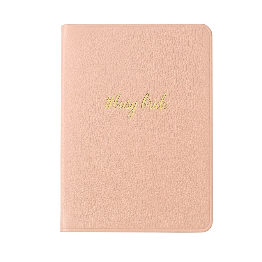 Graphic Image "Busy Bride" Journal Blush Full Grain Leather