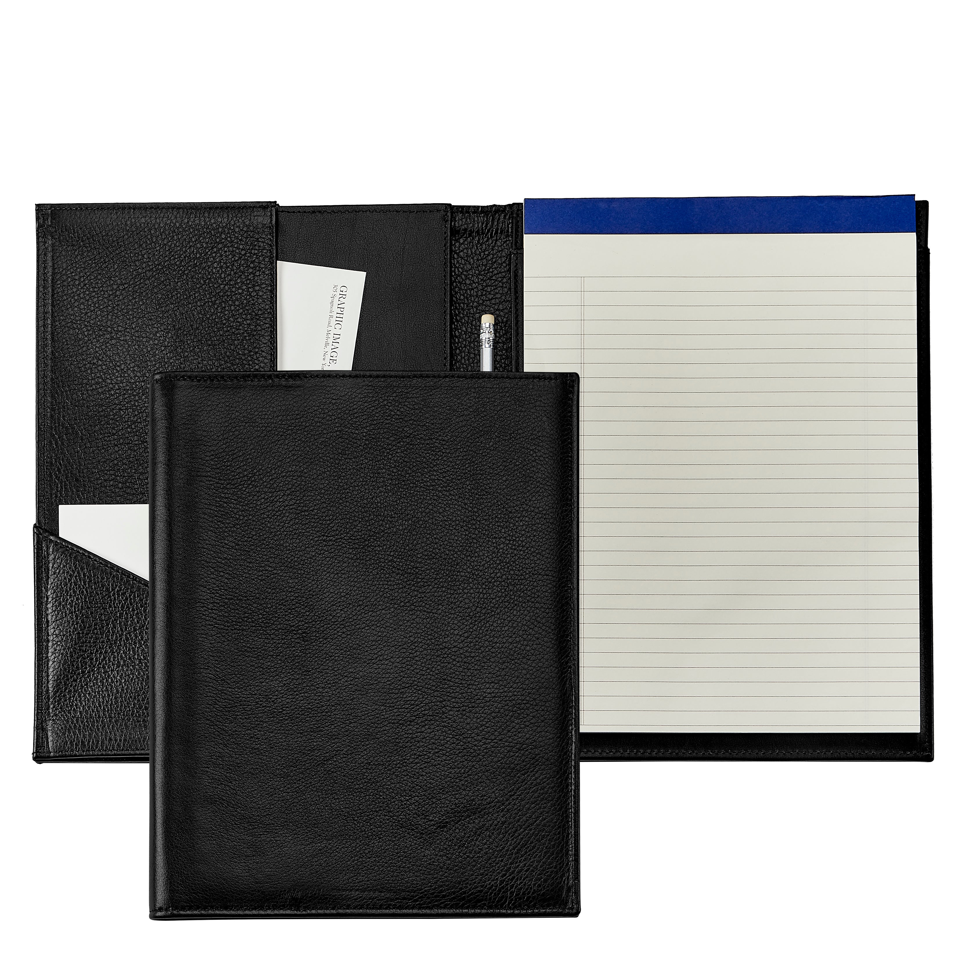 Graphic Image Large Portfolio Full Grain Leather