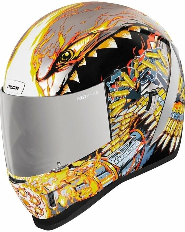 ICON - Motorcycle Gear Airform Warthog™ Silver 2XL Casque