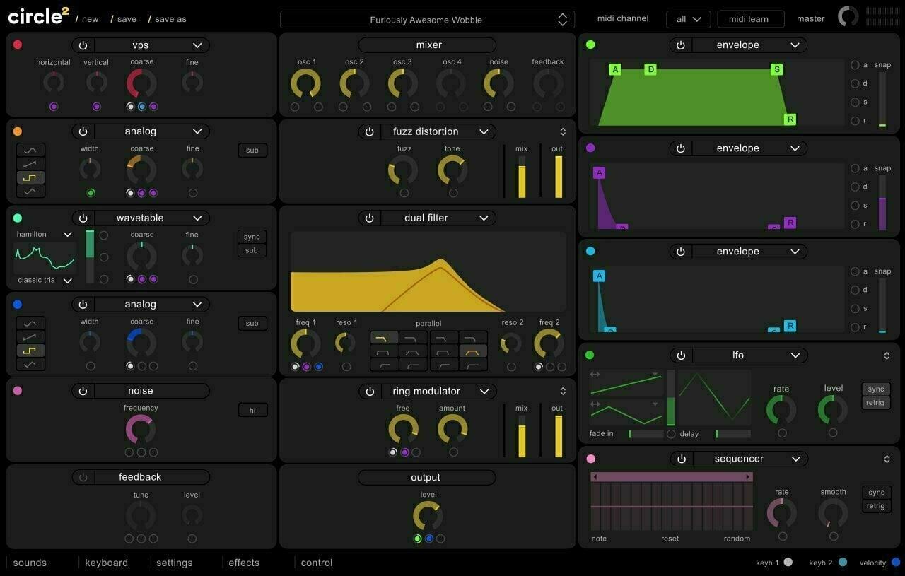 Future Audio Workshop FAW Circle2 Synthesizer (Produit numérique)