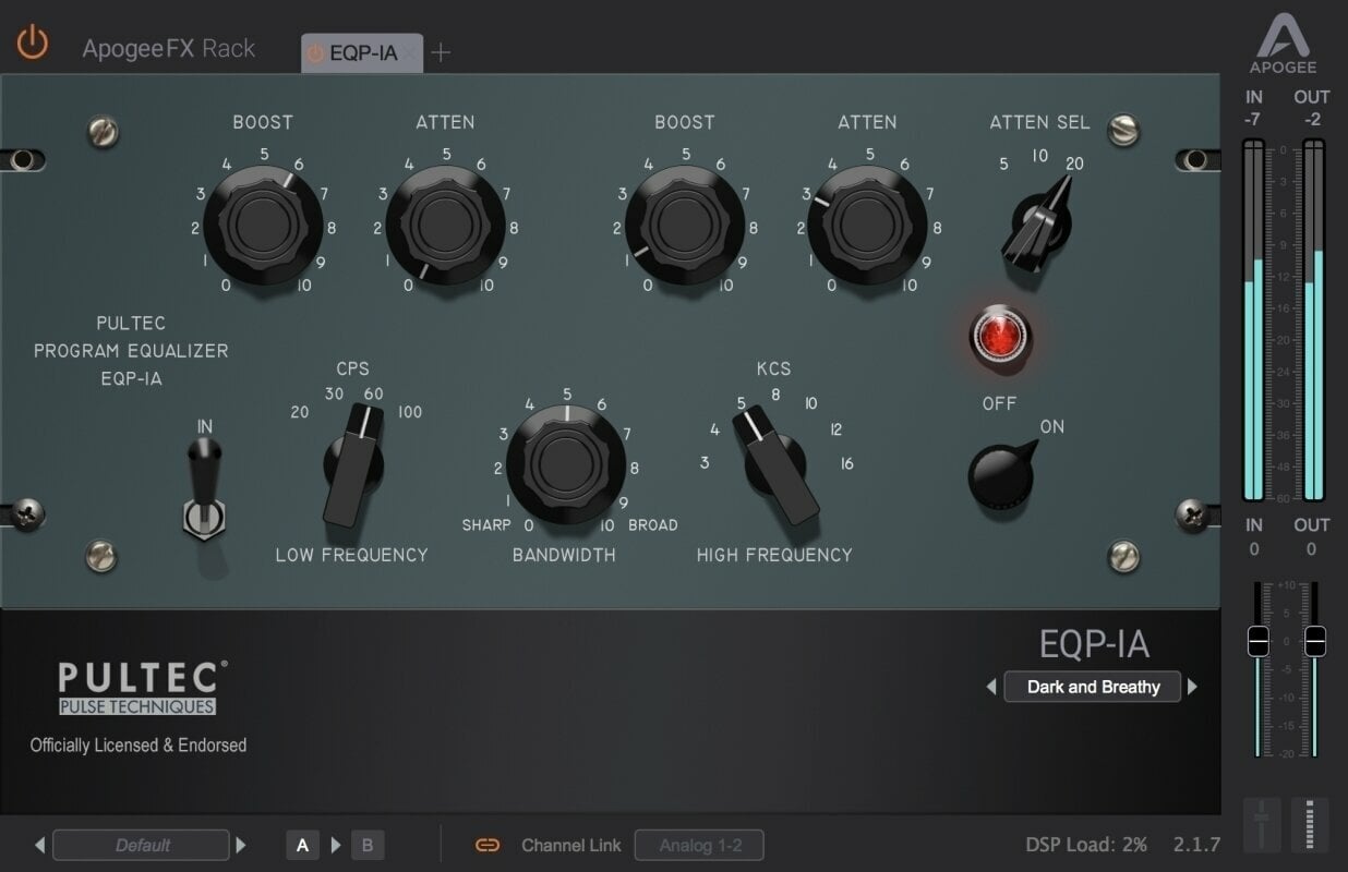 Apogee Digital EQP-1A (Produit numérique)