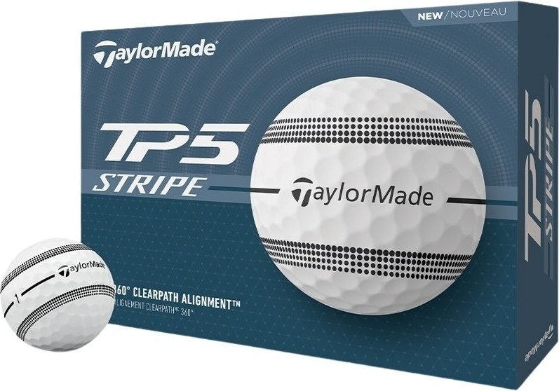 TaylorMade TP5 White Stripe Balles de golf