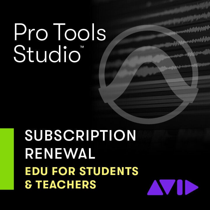 AVID Pro Tools Studio Annual Subscription Renewal for Students & Teachers (Produit numérique)