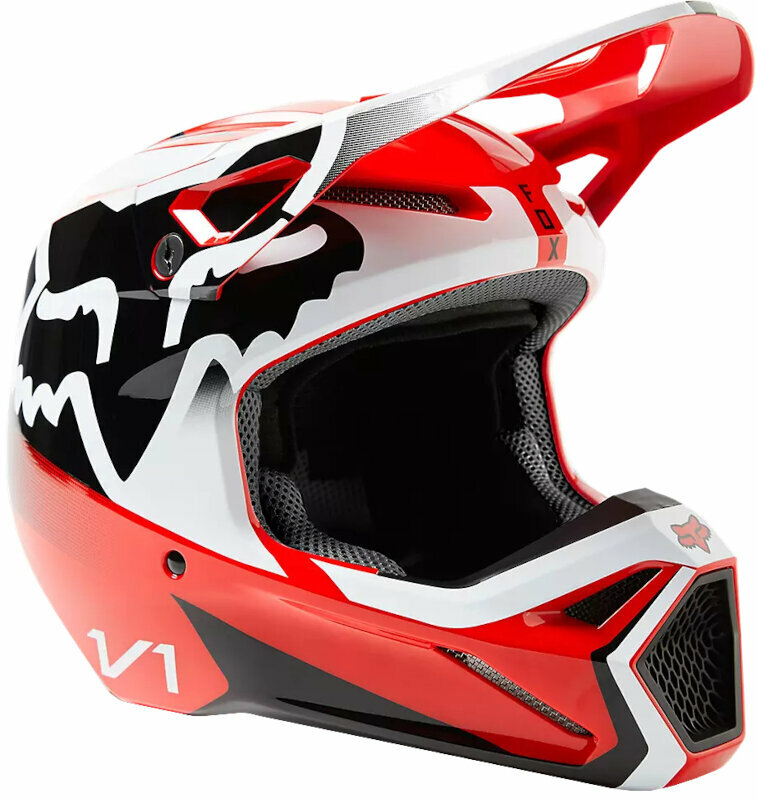 FOX V1 Leed Helmet Dot/Ece Flo Red M Casque