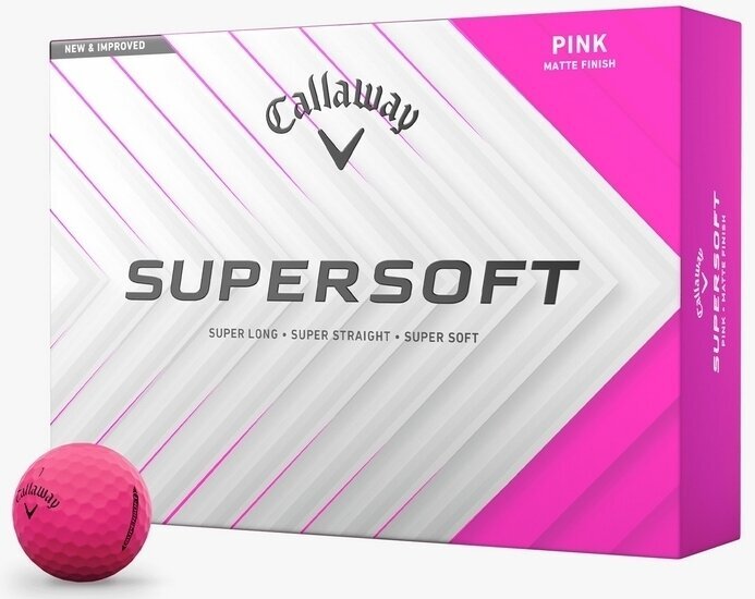 Callaway Supersoft 2025 Matte Pink Basic Balles de golf