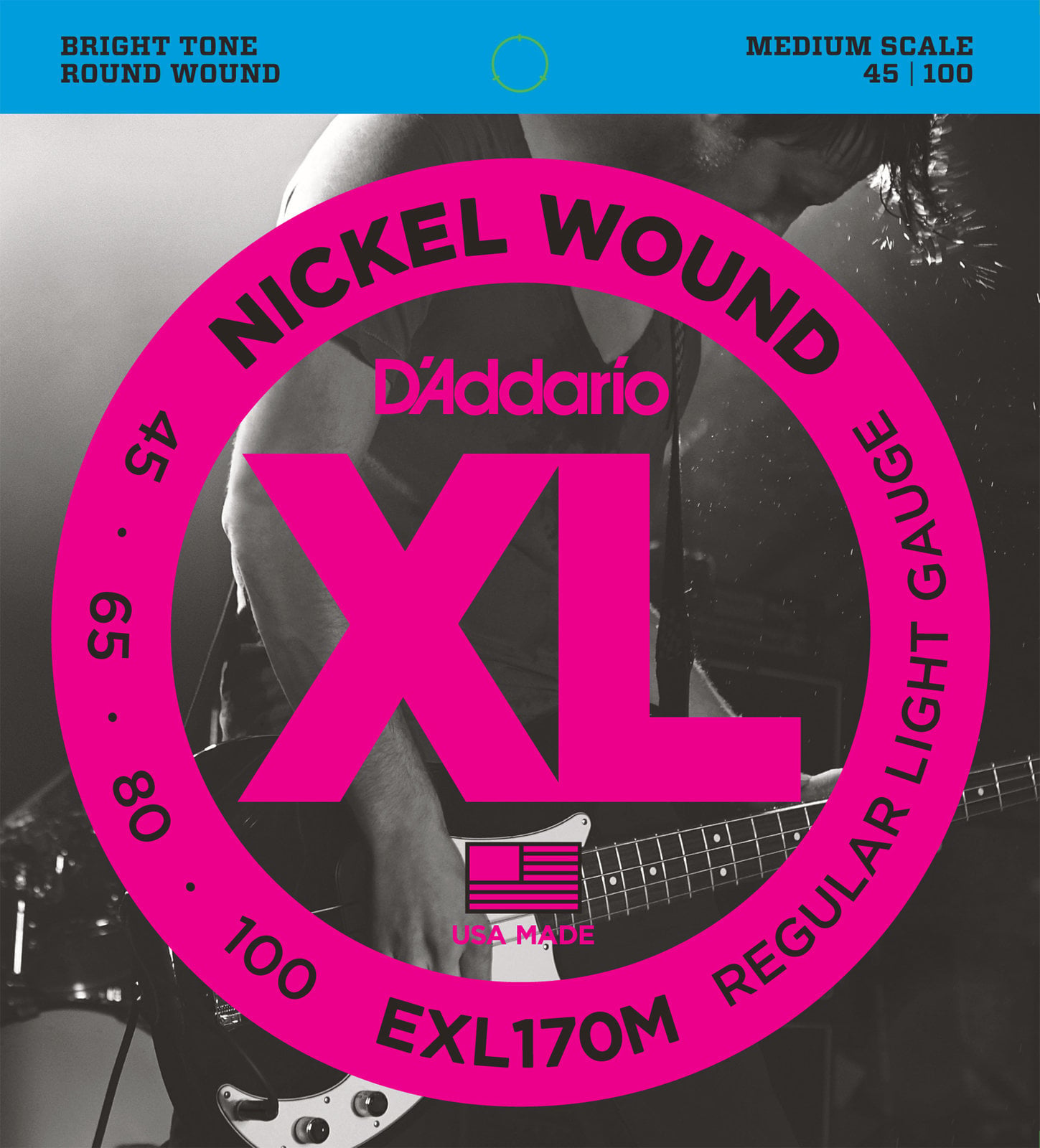 D'Addario EXL170M Cordes de basses