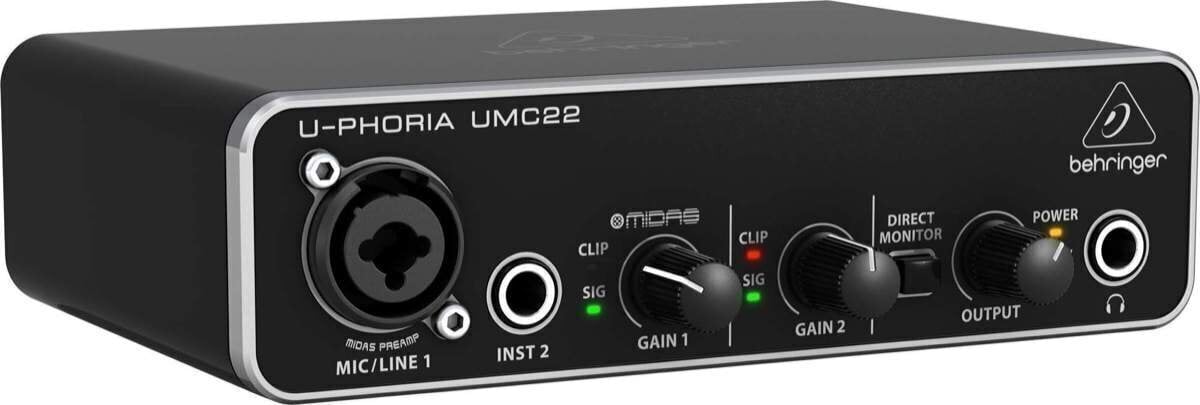 Behringer UMC22 U-Phoria Interface audio USB