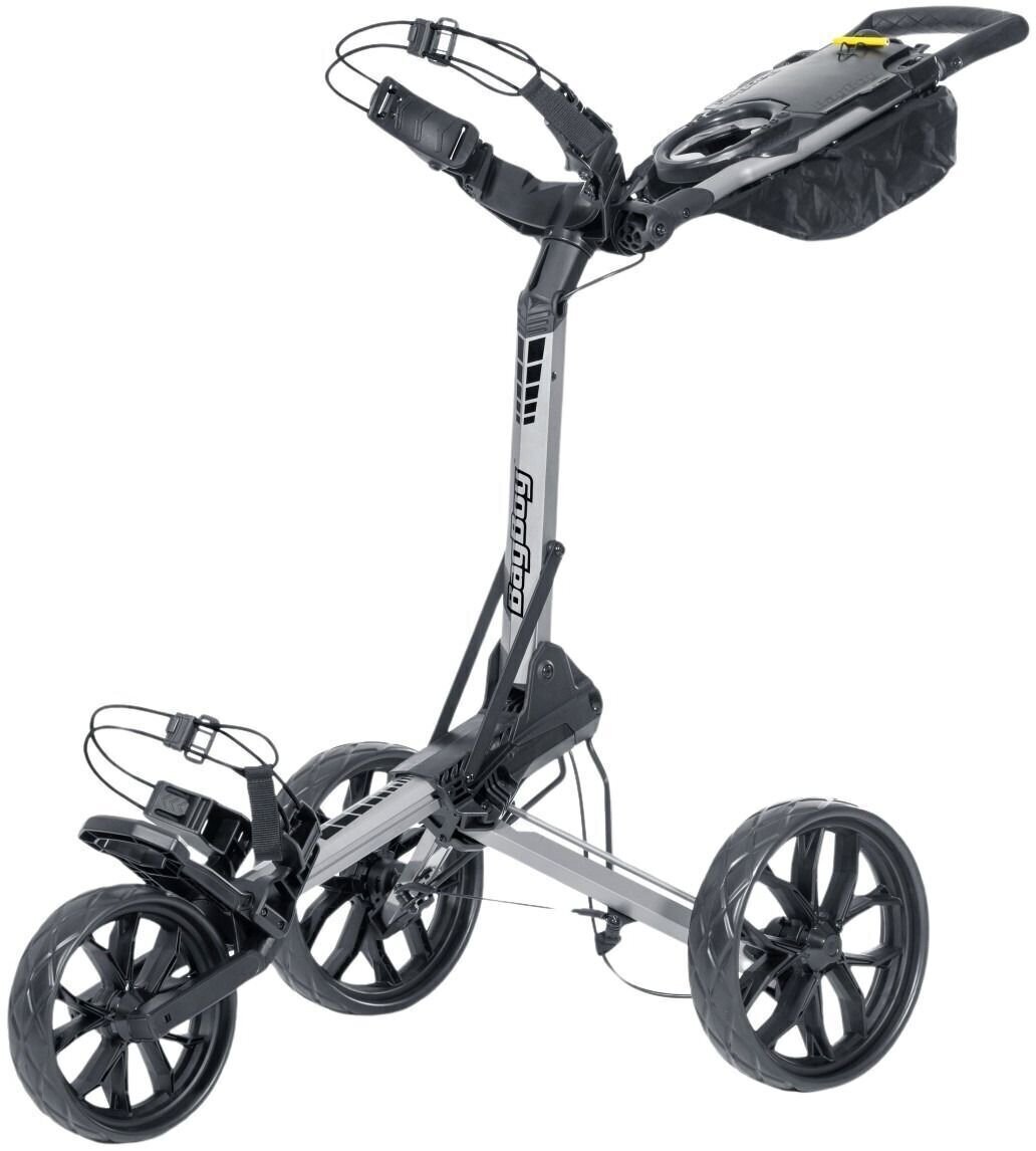 BagBoy Slimfold Silver/Black Chariot de golf manuel