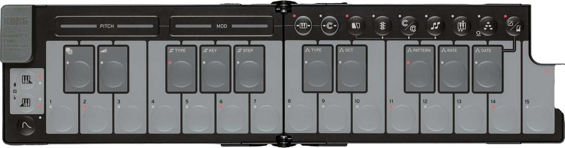 Korg nanoKEY Fold Clavier MIDI Black