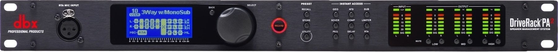 dbx DriveRack PA2 Filtre / Enceinte