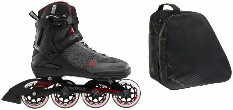 Rollerblade Spark 84 Dark Grey/Red 42 Rollers en ligne