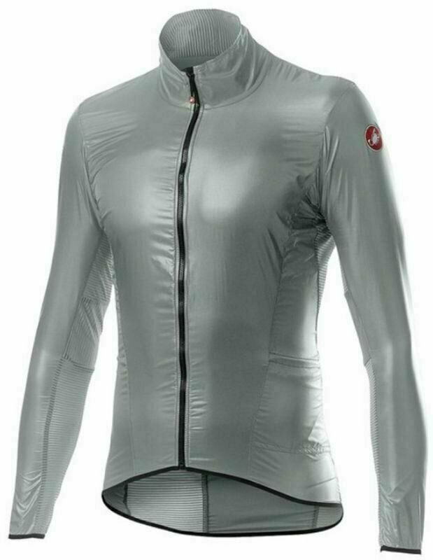 Castelli Aria Shell Jacket Silver Gray M Veste