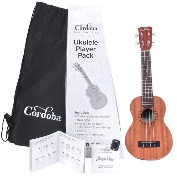 Cordoba Ukulele Player Pack Ukulélé soprano Natural