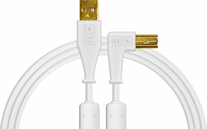 DJ Techtools Chroma Cable Blanc 1,5 m Câble USB