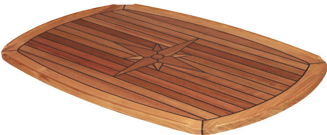 Talamex Teak Tabletop Half Ellips